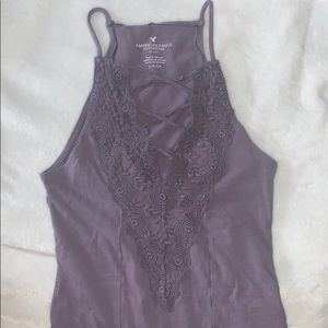 American Eagle Lace Up Bodysuit